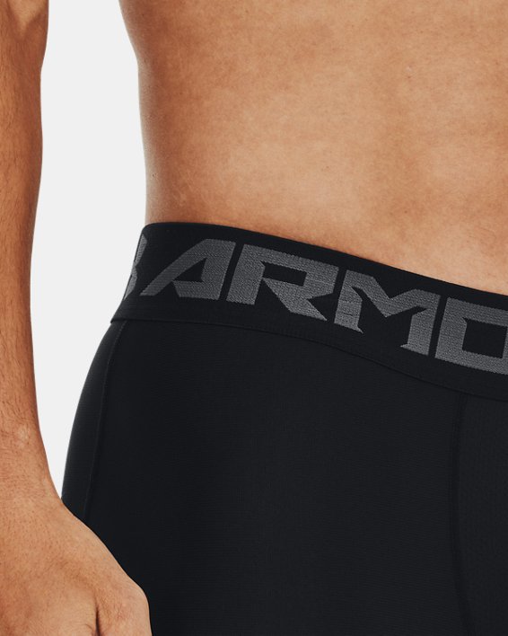 Men's HeatGear® Armour Long Compression Shorts, Black, pdpMainDesktop image number 5